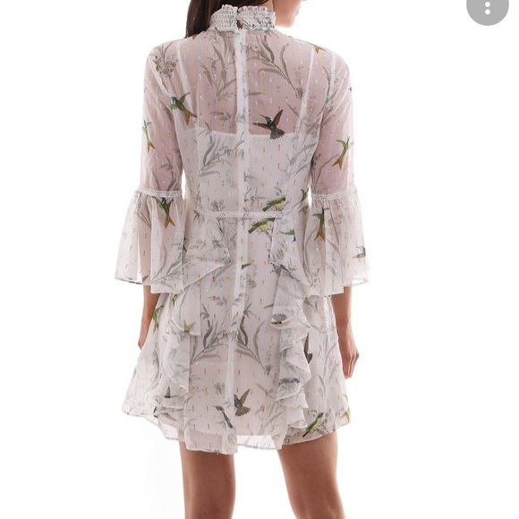TED BAKER Womens chiffon dress - Picture 7 of 7